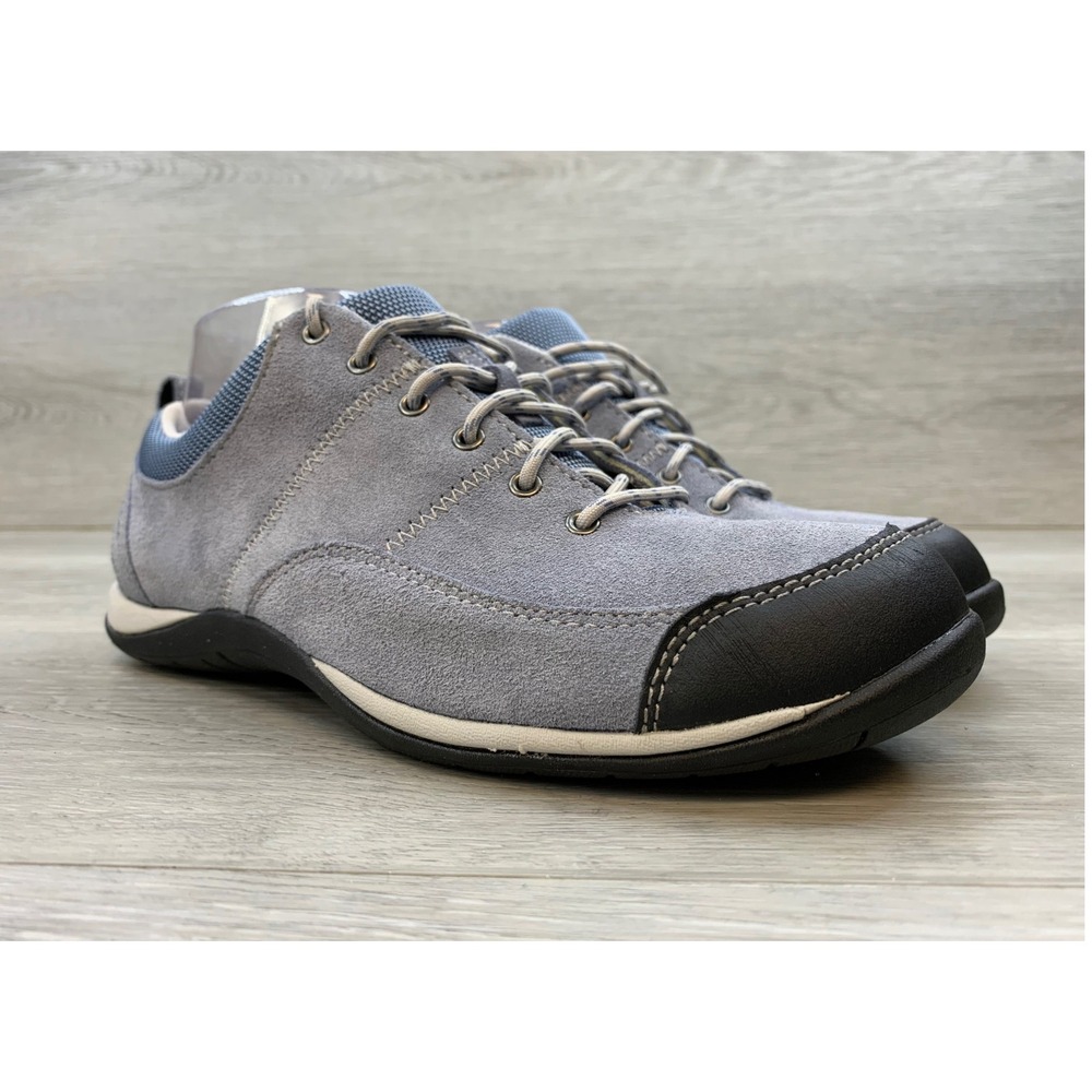 LL Bean Women's Comfort Walking Shoes Blue Grey Suede Sneakers Size 8 Shoes
